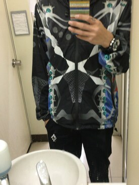 「MARCELO BURLON（マルセロ・バーロン）のアイテム（ナイロンジャケット）」を使った、Mingleさん（メンズ・174cm）の秋コーディネート