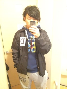 「Deviluse（Deviluse）のアイテム（ジャケット/アウター）」を使った、夏樹♂さん（メンズ・174cm）の冬コーディネート