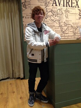 「フード」｜takuroさん（メンズ・163cm）の冬コーディネート