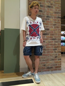 「TYPE BLUE（タイプブルー）のアイテム」を使った、takuroさん（メンズ・163cm）の春コーディネート