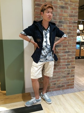 「ジップパーカ」｜takuroさん（メンズ・163cm）の春コーディネート