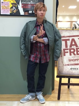 「shirts．（シャツ）のアイテム」を使った、takuroさん（メンズ・163cm）の秋コーディネート