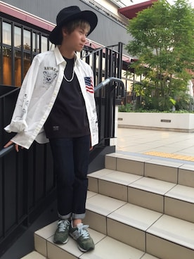 「TYPE BLUE（タイプブルー）のアイテム」を使った、takuroさん（メンズ・163cm）の夏コーディネート