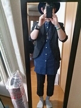 「hiromichi BY HIROMICHI NAKANO（ヒロミチ バイ ヒロミチナカノ）のアイテム（パンツ）」を使った、ちゅうさん（メンズ・173cm）の春コーディネート
