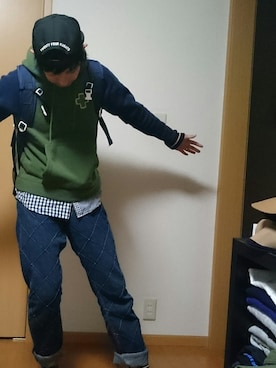 「hiromichi BY HIROMICHI NAKANO（ヒロミチ バイ ヒロミチナカノ）のアイテム（パンツ）」を使った、ちゅうさん（メンズ・173cm）の冬コーディネート