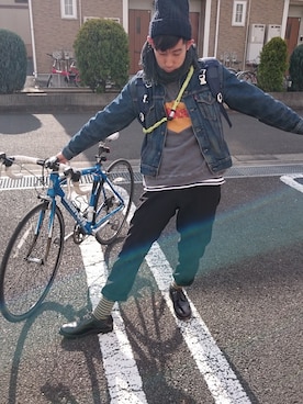 「hiromichi BY HIROMICHI NAKANO（ヒロミチ バイ ヒロミチナカノ）のアイテム（パンツ）」を使った、ちゅうさん（メンズ・173cm）の冬コーディネート