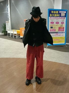 「hiromichi BY HIROMICHI NAKANO（ヒロミチ バイ ヒロミチナカノ）のアイテム（パンツ）」を使った、ちゅうさん（メンズ・173cm）の冬コーディネート