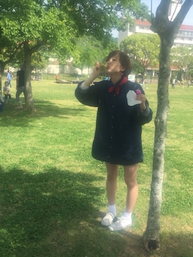 「CONVERSE（コンバース）のCO CANVAS ALL STAR OX（スニーカー）」を使った、かとななさん（レディース・156cm・20代）の春コーディネート