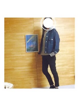 「w closet」｜「アイテム（デニムジャケット）」を使った、moiさん（レディース・162cm）の秋コーディネート