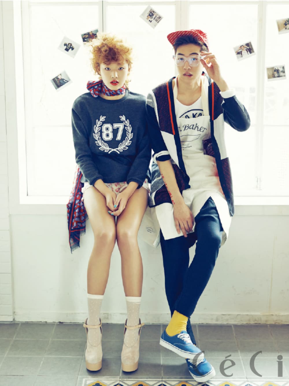 「パンプス、flatapartment、シューズ、 ピンク、shoes、pink、スウェットシャツ、FLAT APARTMENT、 フラットアパートメント、플랫아파트먼트」｜「FLAT APARTMENTのFLAT APARTMENT x SUECOMMA BONNIE （パンプス、ピンク系）」を使った、FLATAPARTMENTさん（レディース・173cm）の夏コーディネートの1枚目の写真