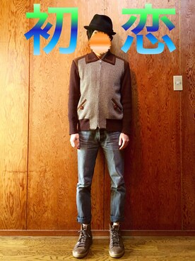 デニムパンツを使った「昭和レトロ」のメンズ人気ファッション