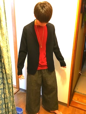 「ROKX（ロックス）のアイテム（トップス）」を使った、‍じんすけさん（メンズ・165cm）の冬コーディネート