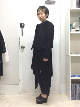 「NICK NEEDLES（ニックニードルズ）のアイテム」を使った、SONARさん（レディース・163cm）の冬コーディネート