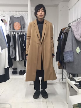 「NICK NEEDLES（ニックニードルズ）のアイテム」を使った、SONARさん（メンズ・170cm）の冬コーディネート