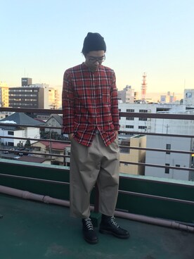 「SHUTTLE（シャトル）のアイテム」を使った、SONARさん（メンズ・180cm）の冬コーディネート