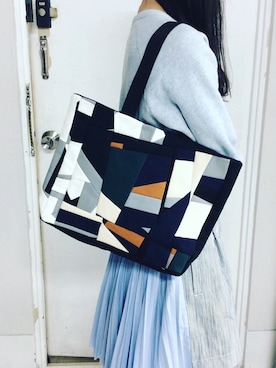 「アイテム（トートバッグ、その他）」を使った、SONARさん（レディース・163cm）の冬コーディネート