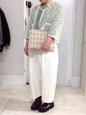 「SHUTTLE（シャトル）のアイテム」を使った、SONARさん（レディース・153cm）の春コーディネート