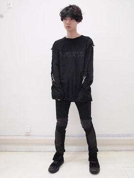 「NICK NEEDLES（ニックニードルズ）のアイテム」を使った、SONARさん（メンズ・170cm）の春コーディネート