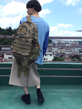 「SHUTTLE（シャトル）のアイテム」を使った、SONARさん（メンズ・170cm）の夏コーディネート