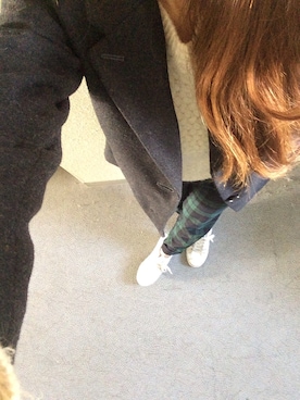 「CONVERSE（コンバース）のCONVERSE コンバース ジャック パーセル / JACK PURCEL（スニーカー）」を使った、pocoさん（レディース・158cm）の冬コーディネート