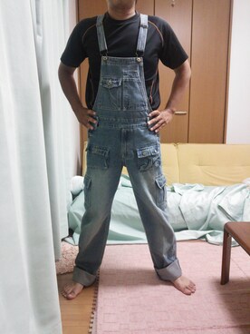 「アイテム（サロペット/オーバーオール）」を使った、Shoさん（メンズ・167cm・30代）の秋コーディネート