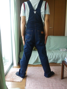 「アイテム（サロペット/オーバーオール）」を使った、Shoさん（メンズ・167cm・30代）の秋コーディネート