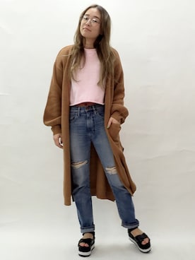 「ダブルハート」｜井上光葉さん（レディース・162cm）の冬コーディネート