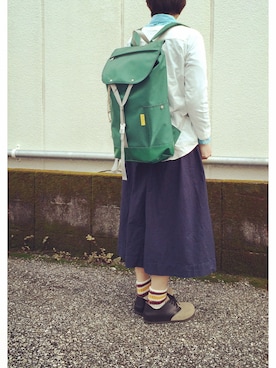 「ラインソックス」｜yumiさん（レディース・159cm）の春コーディネート