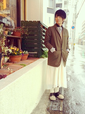 「weac.（ウィークス）のアイテム」を使った、yumiさん（レディース・159cm）の春コーディネート