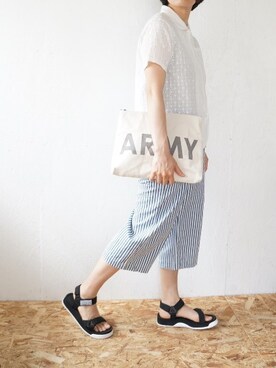 「masterkey（マスターキー）のアイテム」を使った、yumiさん（レディース・159cm）の夏コーディネート
