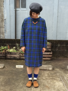 「アイテム（ハンチング/ベレー帽）」を使った、yumiさん（レディース・159cm・30代）の夏コーディネート