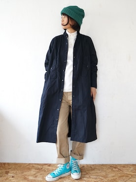 「weac.（ウィークス）のアイテム」を使った、yumiさん（レディース・159cm）の秋コーディネート