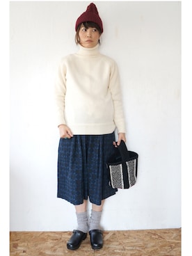 「weac.（ウィークス）のアイテム」を使った、yumiさん（レディース・159cm）の秋コーディネート