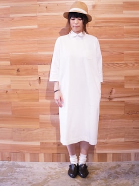 「アイテム（レインシューズ）」を使った、yumiさん（レディース・159cm・30代）の春コーディネート