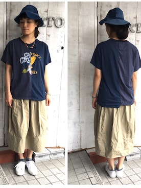 「YOUSED（ユーズド）のアイテム」を使った、yumiさん（レディース・159cm）の春コーディネート