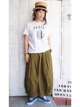 「weac.（ウィークス）のアイテム」を使った、yumiさん（レディース・159cm）の春コーディネート