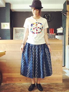 「アイテム（パンプス）」を使った、yumiさん（レディース・159cm・30代）の夏コーディネート