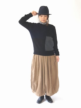 「weac.（ウィークス）のアイテム」を使った、yumiさん（レディース・159cm）の秋コーディネート