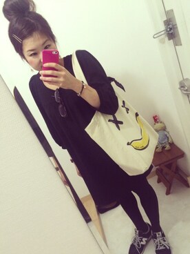 「MAISON SCOTCH（メゾンスコッチ）のアイテム（バッグ）」を使った、おかなさん（レディース・158cm）の春コーディネート