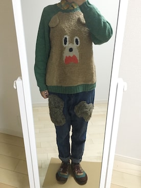 「 ネルシャツ」｜「アイテム（ジャケット/アウター）」を使った、わさびさん（レディース・156cm）の秋コーディネート