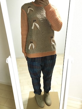 わさびさん（レディース・156cm）の冬コーディネート