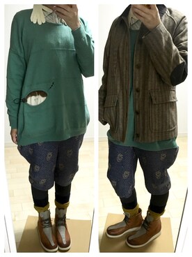わさびさん（レディース・156cm）の冬コーディネート