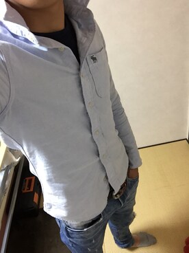「Abercrombie&Fitch（アバークロンビーアンドフィッチ）のアイテム（その他アウター）」を使った、のぐりんさん（メンズ・174cm）の秋コーディネート