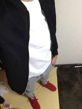 「流行」｜「アイテム（シューズ）」を使った、のぐりんさん（メンズ・174cm）の冬コーディネート