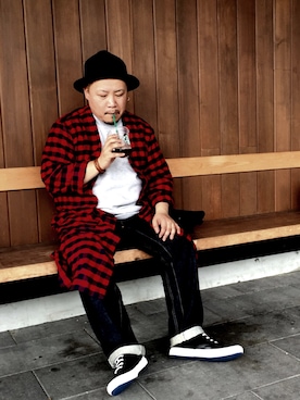 「Scye（サイ）のアイテム（デニムパンツ）」を使った、oku-ziさん（メンズ・165cm）の夏コーディネート