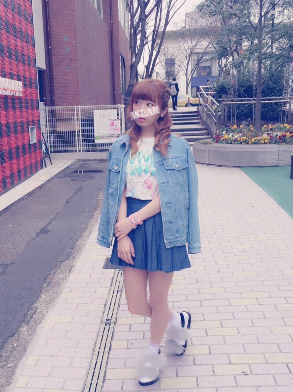 mayuさんの「PHAT GAME BIG TEE（Candy Stripper）」を使ったコーディネートの1枚目の写真