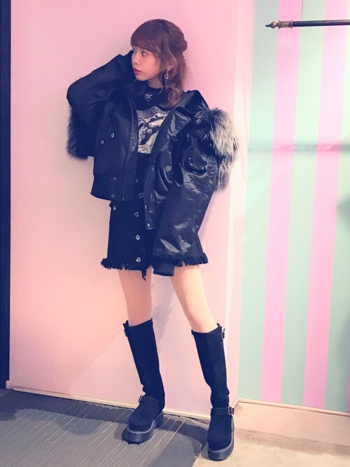 lillilly サテンN2Bブルゾン