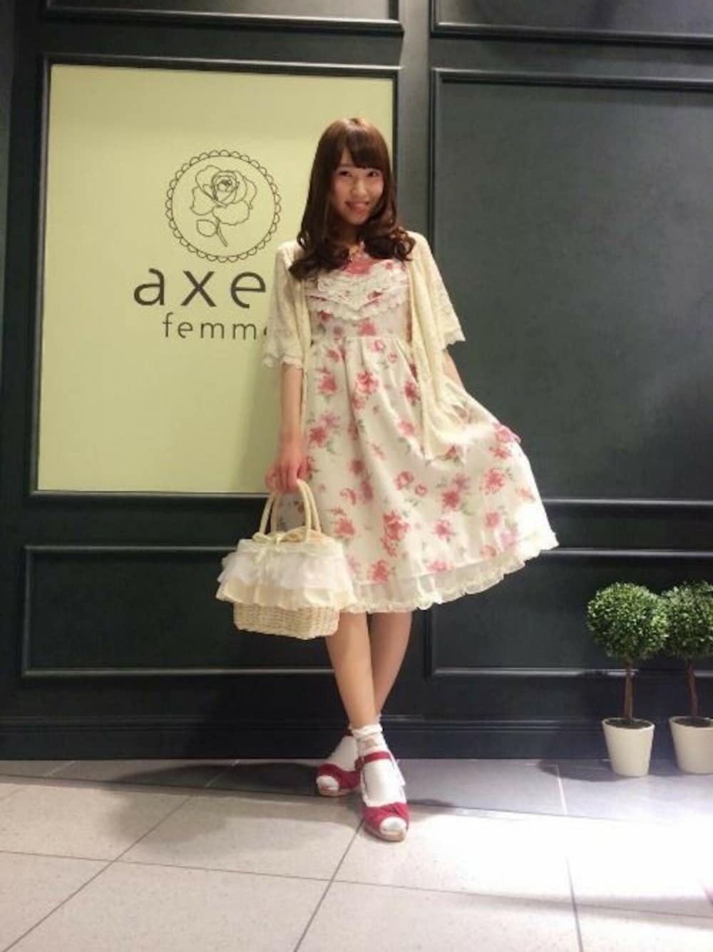 axes femme(axes femme PRESS)｜axes femmeのワンピースを使ったコーディネート WEAR