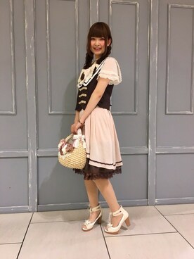 「axes femme POETIQUE（アクシーズファムポエティック）のアイテム（ベスト）」を使った、axes femmeさん（レディース・160cm）の春コーディネート