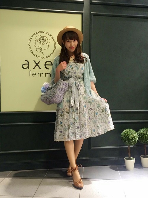 axes femme（HEP FIVE店）｜axes femmeのワンピースを使ったコーディネート WEAR